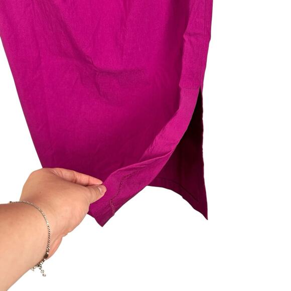 Vintage Express Stretch Strapless Fuchsia Sheath Mini Cocktail Dress Sz 13/14 - Picture 8 of 9